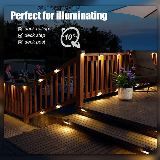 ☀️ Waterproof Solar LED Deck Lights | Auto On/Off ✨